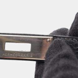 Pre Owned Hermes Birkin 30 Black Taurillon Clemence Leather Tote Bag