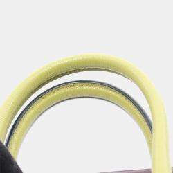 Pre Owned Hermes Birkin 30 Prune/Anis Green Chevre Leather Tote Bag