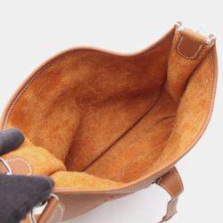 Pre Owned Hermes Evelyne 29 Brown Taurillon Clemence Leather Shoulder Bag