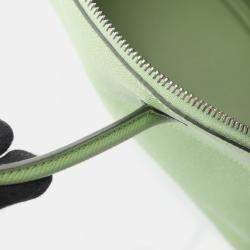 Pre Owned حقيبة هيرمس بوليد 27 جلد إبسوم أخضر فيرت كريكيت