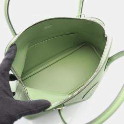 Pre Owned حقيبة هيرمس بوليد 27 جلد إبسوم أخضر فيرت كريكيت