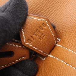 Pre Owned حقيبة هيرمس بوليد 31 جلد إيبسوم لون ذهبي