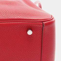 Pre Owned حقيبة هيرمس ليندي 30 جلد كليمنس توريلون أحمر للكتف