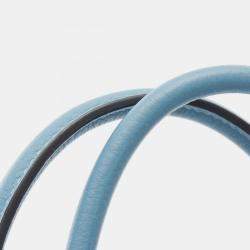 Pre Owned Hermes Brikin 30 Blue Paon Togo Leather Tote Bag