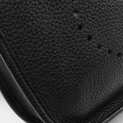 Pre Owned Hermes Evelyne 29 Black Taurillon Clemence Leather Shoulder Bag