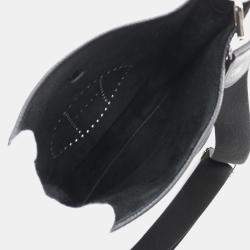 Pre Owned Hermes Evelyne 29 Black Taurillon Clemence Leather Shoulder Bag