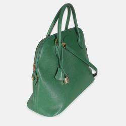 Pre Owned Hermes Vintage Vert Bengale Courchevel Bolide 35 GHW
