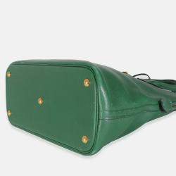 Pre Owned Hermes Vintage Vert Bengale Courchevel Bolide 35 GHW