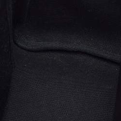 Pre Owned Hermes Black Toile Canvas and Vache Hunter Herbag Cabas PM Bag