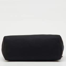 Pre Owned Hermes Black Toile Canvas and Vache Hunter Herbag Cabas PM Bag