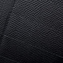 Pre Owned Hermes Long Wallet Bearn Soufflet Black Epson