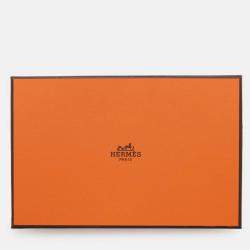 Pre Owned Hermes Long Wallet Bearn Soufflet Black Epson