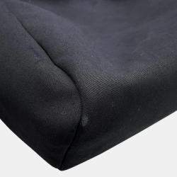 Pre Owned Hermes Herbag Black Toile Officier Leather
