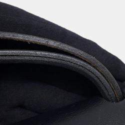 Pre Owned Hermes Herbag Black Toile Officier Leather