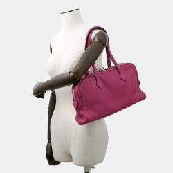 Pre Owned Hermes Victoria Elan Tosca Taurillon Clemence Size 38
