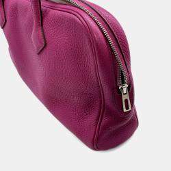 Pre Owned Hermes Victoria Elan Tosca Taurillon Clemence Size 38