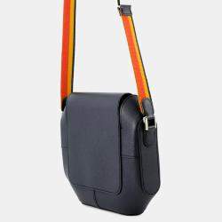 Pre Owned Hermes Octagon Blue Indigo Epsom Size 23