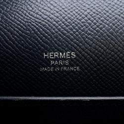 Pre Owned Hermes Octagon Blue Indigo Epsom Size 23