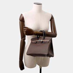Pre Owned Hermes Birkin Tricolor Etoupe Epsom Tote 25