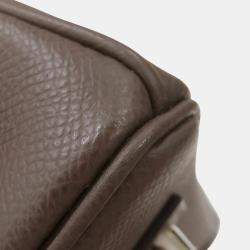 Pre Owned Hermes Birkin Tricolor Etoupe Epsom Tote 25