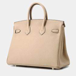 Pre Owned Hermes Birkin Trench Togo Leather Tote 25