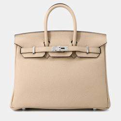 Pre Owned Hermes Birkin Trench Togo Leather Tote 25
