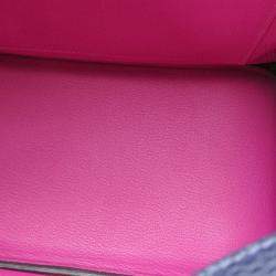 Pre Owned Hermes Birkin Verso Blue Nuit/Rose Purple Taurillon Clemence 30