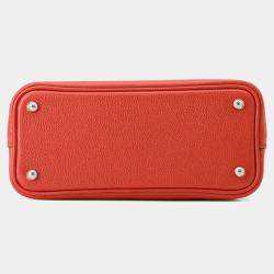 Pre Owned Hermes Bolide 1923 Verso Rouge Coeur/Rose Azalee Evercolor Mini Handbag