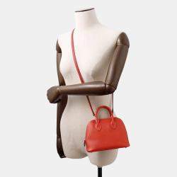 Pre Owned Hermes Bolide 1923 Verso Rouge Coeur/Rose Azalee Evercolor Mini Handbag