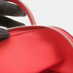 Pre Owned Hermes Bolide 1923 Verso Rouge Coeur/Rose Azalee Evercolor Mini Handbag