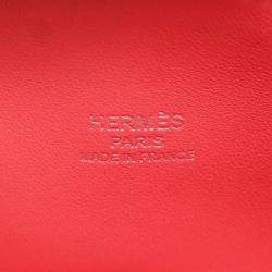 Pre Owned Hermes Bolide 1923 Verso Rouge Coeur/Rose Azalee Evercolor Mini Handbag