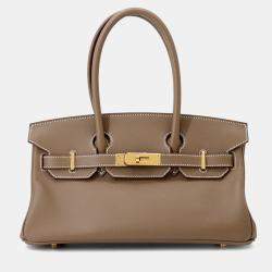 Pre Owned Hermes Shoulder birkin Etoupe Evercolor Handbag 29
