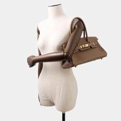Pre Owned Hermes Shoulder birkin Etoupe Evercolor Handbag 29