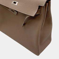 Pre Owned Hermes Kelly Retourne Etoupe Togo Leather Handbag 32