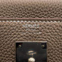 Pre Owned Hermes Kelly Retourne Etoupe Togo Leather Handbag 32