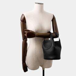 Pre Owned Hermes In-The-Loop Black Taurillon Clemence 18 Tote