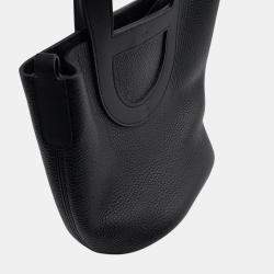 Pre Owned Hermes In-The-Loop Black Taurillon Clemence 18 Tote