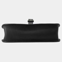 Pre Owned Hermes Halzan Black Swift Leather Mini Handbag 