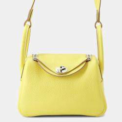 Pre Owned Hermes Lindy Lime Taurillon Clemence Size Mini