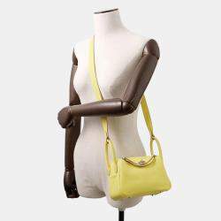 Pre Owned Hermes Lindy Lime Taurillon Clemence Size Mini