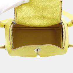 Pre Owned Hermes Lindy Lime Taurillon Clemence Size Mini