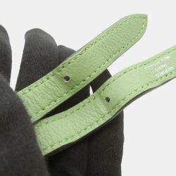Pre Owned Hermes Halzan Vert Cricket Evercolor Size 25