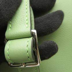 Pre Owned Hermes Halzan Vert Cricket Evercolor Size 25