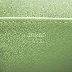 Pre Owned Hermes Halzan Vert Cricket Evercolor Size 25