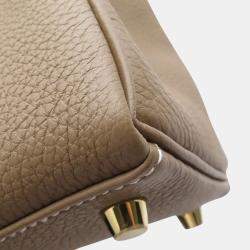 Pre Owned Hermes Kelly Retourne Etoupe Togo Leather Size 25