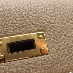 Pre Owned Hermes Kelly Retourne Etoupe Togo Leather Size 25
