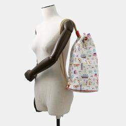 Pre Owned Hermes Petit Chartier Duffle Bag Multicolor Cotton