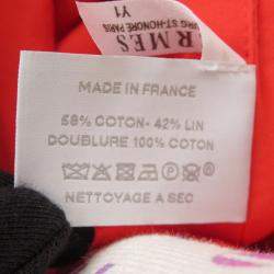 Pre Owned Hermes Petit Chartier Duffle Bag Multicolor Cotton