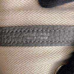 Pre Owned Hermes Garden Party Gris Meyer Negonda Leather