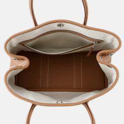 Pre Owned Hermes Garden Party Gold Negonda Leather Size TPM